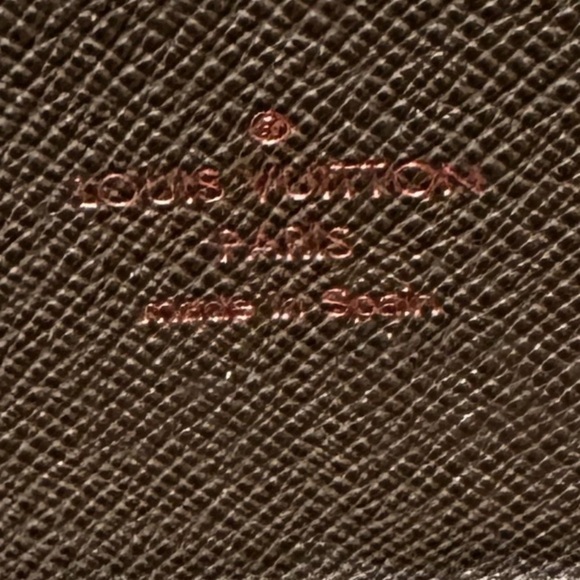 OFFER NOW Louis Vuitton Damier Ebene zippered wallet GUC minus outside zipper - Picture 5 of 12
